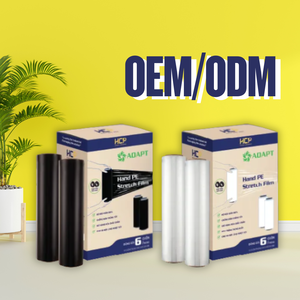 ฟิล์มยืดอุตสาหกรรม LLDPE ฟิล์มยืดแบบม้วนมือ กว้าง 500 มม. ยึดติดด้วยตัวเองได้ดีเยี่ยม สำหรับการจัดเรียงพาเลทด้วยมือ - Product Image 5