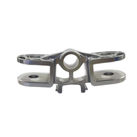 Support de rotule de direction multi-bras en aluminium brut usiné CNC 5 axes sur mesure, avec manchon central, perçage et brochage