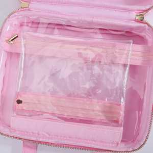 กระเป๋าเครื่องสำอางแบบพกพา ขนาดใหญ่ กันน้ำ ทำจากไนลอน น้ำหนักเบา พร้อมหูหิ้วนุ่ม  รับสั่งทำตามแบบ  พร้อมพิมพ์ลายส่วนตัว เป็นมิตรต่อสิ่งแวดล้อม ใช้ซ้ำได้ - Product Image 4