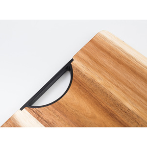 Tabla de Cortar de Madera Maciza Rectangular de 40x30x1.7cm con Asa, Tabla de Picar para Cocina, Color Natural - Product Image 5