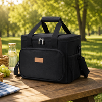 Tas Pendingin Termal Berinsulasi, Tahan Air, Kapasitas Besar, Ringan, Awet, Bahan Oxford, Dilengkapi Logo Kustom, Cocok untuk Piknik dan Makan Siang, Dapat Dibawa di Bahu