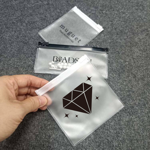 Customized Pvc transparent Plastic Packaging Bag High Quality PVC Jewelry Pouch Bags With Zipper Earring Zipper Bag With Logo