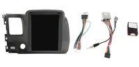 MEKEDE Écran tactile IPS 9,7 pouces pour voiture, Car-play Auto 8 cœurs 4G LTE WIFI pour Honda Civic 2004-2009, ventilateur de refroidissement BT FM AM