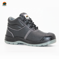 Sepatu Boots Keselamatan Kulit Warna Hitam Rocky Buffalo Hot Sale SBP Steel Toe Cap Anti Penetrasi dengan Horma 3E/4E
