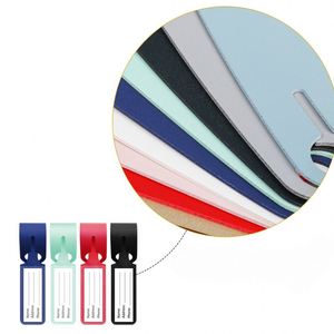 Etiqueta de Equipaje de PU Antipérdida, Ligera y de Color Puro, Moderna - Product Image 4