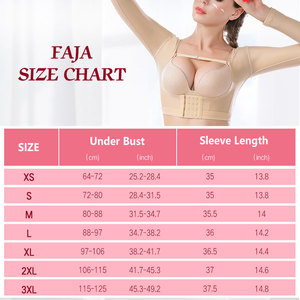 Top qualité 45% Spandex grande taille post-chirurgie vêtement poitrine rassembler vers la poitrine bras Shapewea Corset haut pour les femmes - Product Image 2