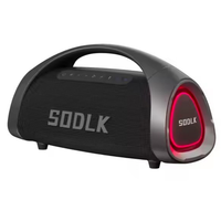 Reproductor de Audio portátil fuerte de alta calidad, caja de sonido estéreo inalámbrica, Subwoofer con micrófono, altavoz de fiesta al aire libre para acampar