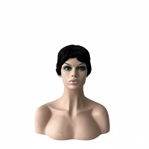 <span class=keywords><strong>Perruque</strong></span> Pixie Vintage Cheveux Brésiliens Remy Bob Court avec Bonnet Tissé Fabriqué à la Machine Sans Lacet (Vente en Gros Sans Colle) - Product Image 3