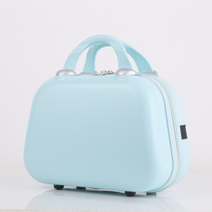 Trousse de Maquillage Portable 12 Pouces, Sac Cosmétique Rectangulaire avec Fermeture Éclair, Étanche, Couleur Unie, Boîte de Rangement de Voyage pour Articles de Toilette, Mère - Product Image 1