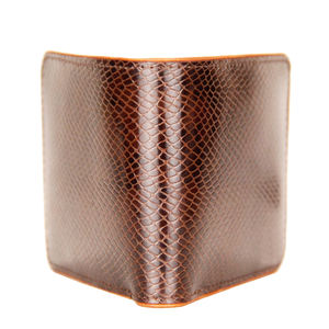 Premium <b>Men's</b> Brown Snake Skin <b>Wallets</b> Wholesale RFID Blocking <b>Card</b> <b>Wallets</b> for <b>Men</b> Genuine Leather Short <b>Wallets</b> Custom Logo - Product Image 3