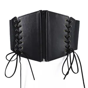 Instahot — ceinture extensible Vintage pour femmes, Corset élastique de grande taille avec fermeture éclair