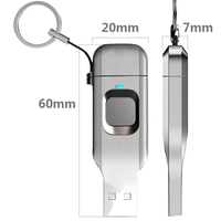 Pencetakan Logo gratis 512gb Usb 3.0 Tipe C Otg sidik jari terenkripsi Usb Flash Drive kunci sidik jari Usb Flash Drive