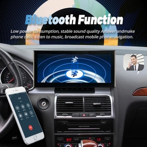 Autoradio multimédia 12,3 pouces, lecteur vidéo, écran QLED 1920*720 pour AUDI Q7 2006-2015, Android 12, stéréo GPS, CarPlay sans fil - Product Image 2