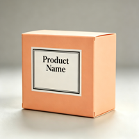 Ensemble de boîtes à savon en carton rigide orange écologiques personnalisables avec gaufrage et laminage mat pour emballage cadeau