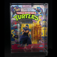 RAY YI Étui de présentation en acrylique résistant aux UV Teenage Mutant Ninja Turtles TMNT Playmates 1988-93