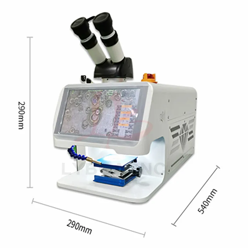 Аппарат для точечной сварки ювелирных изделий ND YAG, лазер с сенсорным экраном 60 Вт, 100 Вт, 150 Вт, 200 Вт, мини-Лазерная пайка с системой управления CCD