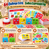 Jeu de puzzle Montessori pour enfants, développement éducatif, nouveauté, cube magique en bois changeant de visage