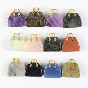 Borsa in <span class=keywords><strong>Pietra</strong></span> Naturale, Cristallo Curativo, Cristalli Tagliati a Mano all'Ingrosso per Decorazione Casa - Product Image 3