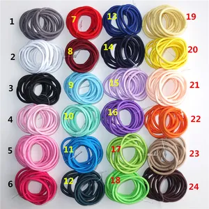 Wholesale 5 CM Hair Ties Elastic Accessories No Metal Elastic Bands DIY Hair Bow Ponytail Holders Elastic Loop Hair Rope