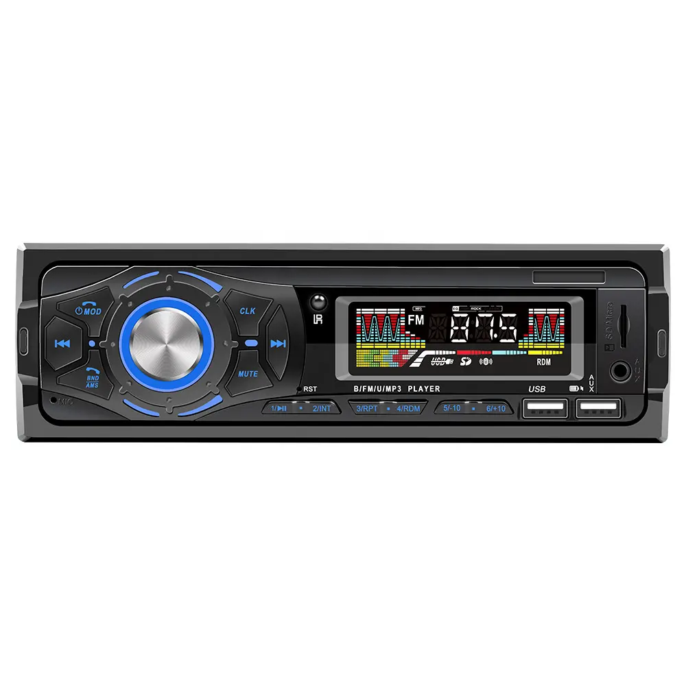 Modèle 617 Lecteur MP3 BT multifonction pour voiture Double interface USB Lecteur de musique pour voiture Assistant vocal automatique Lecteur MP3 Récepteur radio