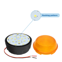 Nouvelle lampe de signalisation 30W IP67, DC 10-110V, ambre, à visser, clignotante/rotative, pour chariot élévateur