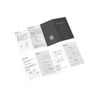 Brochure pliée publicitaire couleur imprimée offset format A3 A4 A5, prix d'usine en gros
