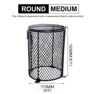 Nomoy Pet Groothandel Ronde Ijzeren Metalen Lamp Beschermer Reptiel Mesh Lamp Kooi Lamp Beschermer NJ-09 Ronde - Product Image 6