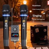 Microphone sans fil cardioïde anti-écho en métal Langsheng M50 pour réduction du bruit, portée 30-50m, garantie 1 an