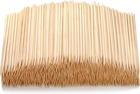 Bâtonnets de barbecue en bambou de qualité alimentaire naturelle, longueur 12-50 cm, bâtonnets en bambou écologiques, brochettes biodégradables pour barbecue