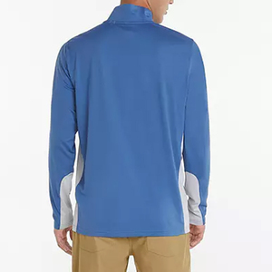 Sudadera de golf extragrande para hombre, de compresión, con cremallera de un cuarto, lisa, de lujo, de alta calidad, con logotipo personalizado, 88 % poliéster, 12 % elastano - Product Image 3