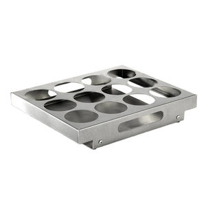 رف مشروبات مخصص من الفولاذ المقاوم للصدأ مكون من 12 عبوة ، رف تخزين لصينية التقديم - Product Image 3