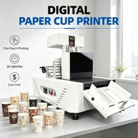 Imprimante numérique haute précision à passage unique pour boîtes en carton ondulé, manchons de tasses à café, sacs en papier, serviettes et papier kraft
