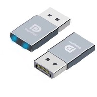 Émulateur d'écran 4K (3840x2160 60Hz) pour PC, idéal pour le jeu à distance, la réalité virtuelle (VR) et les GPU - Noir/Gris