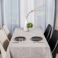 Nappe en lin en tissu de coton anti-éclaboussures personnalisée de haute qualité pour les mariages fêtes hôtels techniques tissées