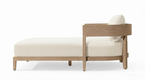 Chaise longue de jardin en teck massif de qualité supérieure, résistante aux intempéries, pour terrasse, piscine, ou extérieur. - Product Image 3