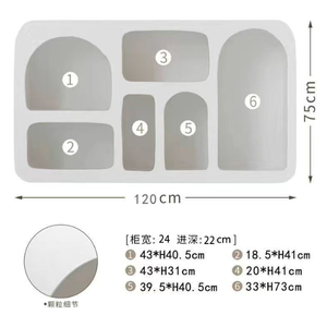 Mueble de Almacenamiento y Exhibición para Barbería de Madera de Lujo con Diseño Moderno, Mueble Lateral Decorativo Estilo Cueva - Product Image 5