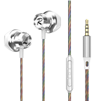 Auriculares con Cable 2026, Conector de 3.5mm Tipo-C, Ergonómicos, Intraaurales, con Micrófono para Teléfono/Laptop/PC
