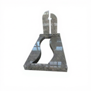 Venta Directa de Fábrica, Lápida de Granito Estilo Alemán, Monumento Clásico Bicolor Estilo Europeo, Diseño CAD - Product Image 2