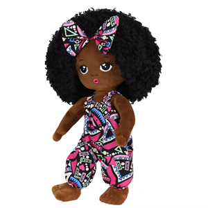ตุ๊กตาเด็กผู้หญิงผิวสีดำขนาดเท่าคนจริง ยี่ห้อ Factory Lovely Life ทำจากวัสดุผ้าพลัฌนุ่ม สำหรับเด็ก - Product Image 1