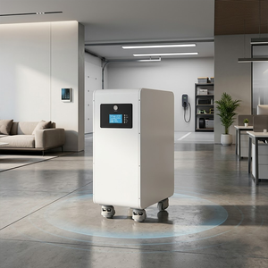 Sistema de Almacenamiento de Energía Apilable Todo en Uno de 48V 5-10kW Fuera de la Red con Comunicación RS485, Gabinete Blanco con Ruedas - Product Image 3