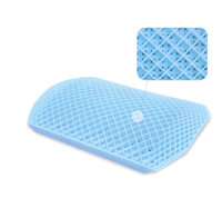 Coussin de dossier en gel TPE personnalisé OEM avec housse crochetée, chauffant et rafraîchissant, amovible, lavable, support lombaire ergonomique pour chaise