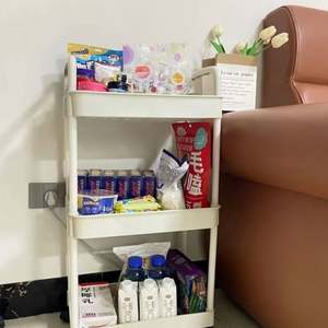 Carrito de Plástico con Ruedas, Estante de Almacenamiento para Baño, Estante Móvil para Sala de Estar, Estante de Almacenamiento Doméstico Versátil y Portátil de 5 Niveles - Product Image 3