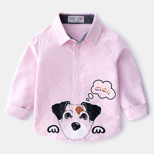 เสื้อเชิ้ตแขนยาวลายการ์ตูนเด็กผู้ชายสไตล์เกาหลีรุ่นฤดูใบไม้ผลิ ผลิตจากผ้าฝ้าย โดยผู้ผลิตจากประเทศจีน - Product Image 2