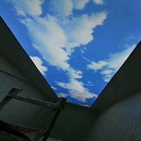Toile de plafond extensible en PVC pour décoration intérieure, peinture murale, ciel artificiel