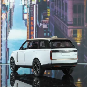 Modellino Auto SUV Range Rover <span class=keywords><strong>1</strong></span>:<span class=keywords><strong>18</strong></span> in Lega di Zinco, Veicolo Fuoristrada con Porte Apribili, Suono e Luci, Simulazione in Metallo per Bambini - Product Image 4
