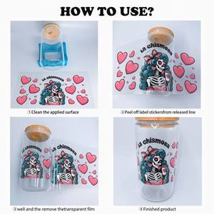 Plus de 400 000 designs – Autocollants professionnels pour gobelets 16oz, motifs dessin animé UV DTF, citations inspirantes, décalcomanies PET pour gobelets, autocollants de travail personnalisés imperméables - Product Image 6