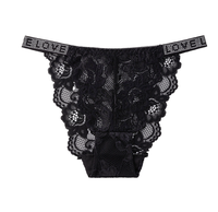 Culottes transparentes sexy en dentelle taille mi-haute pour femmes avec strass – Vente en gros de sous-vêtements pour dames de l'usine Tiger