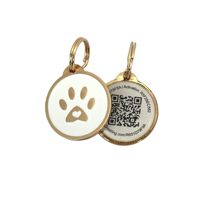 Collar Personalizado para Mascotas con Placa de Identificación, Código QR y Accesorios para Perros y Gatos