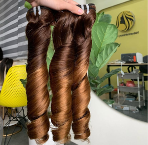 Super doble estirado precio al por mayor Color natural hinchable y cabello humano vietnamita de color - Product Image 3