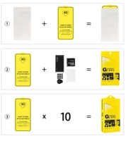Protection d'écran en verre trempé 9D, dureté 9H, couverture intégrale, compatible avec les coques, protection d'écran pour téléphone portable